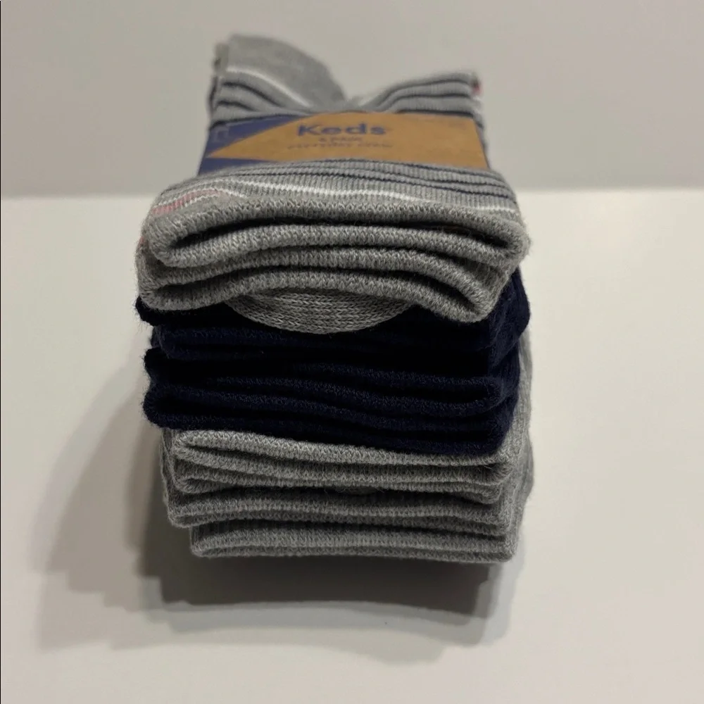 Keds Women's Crew Socks 6 Pack